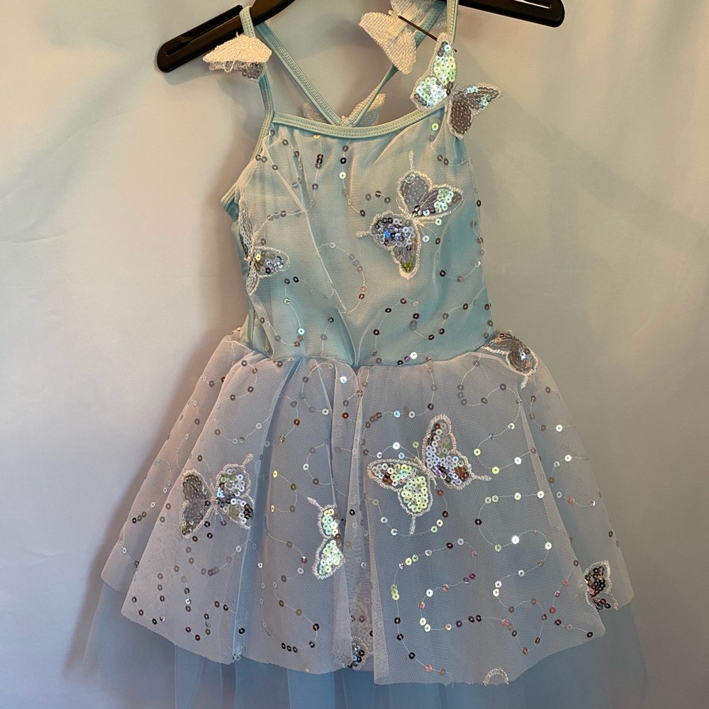 Revolution Dance dress girls ballet blue size SC